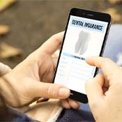 dental insurance form on a smartphone