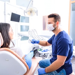 Patient at dentist in Chula Vista